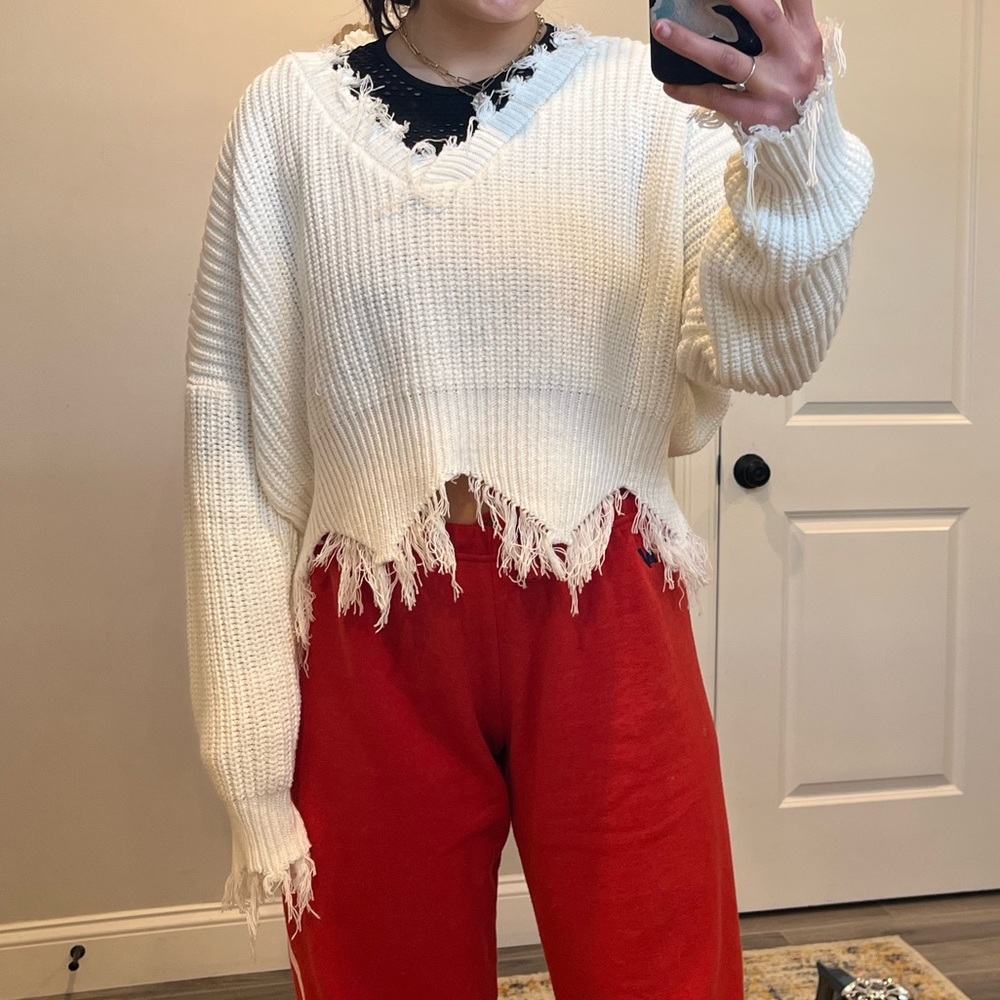 cropped sweater